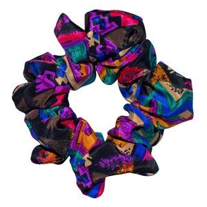 Handmade 90s Fabric Scrunchie – Retro Boutique Hair Accessory